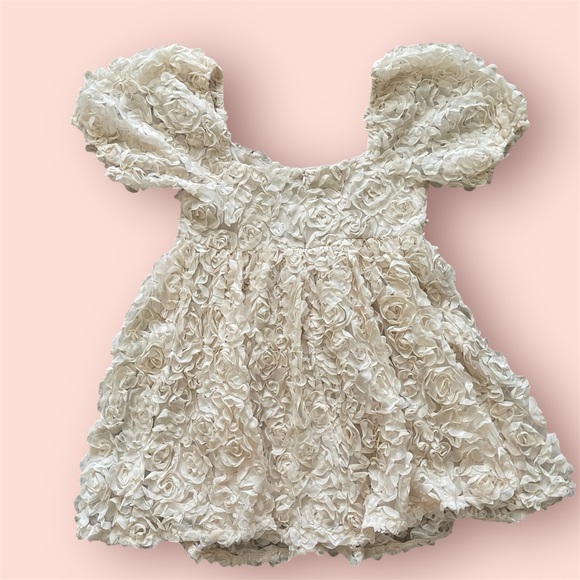 The Post Cream Floral Design Dress - Picture 3 of 4